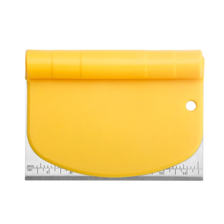 Stainless Steel Dough Cutter Scraper With Scale Cutter Baking Tools, 2 PCS  Noodle Cutter (Yellow)