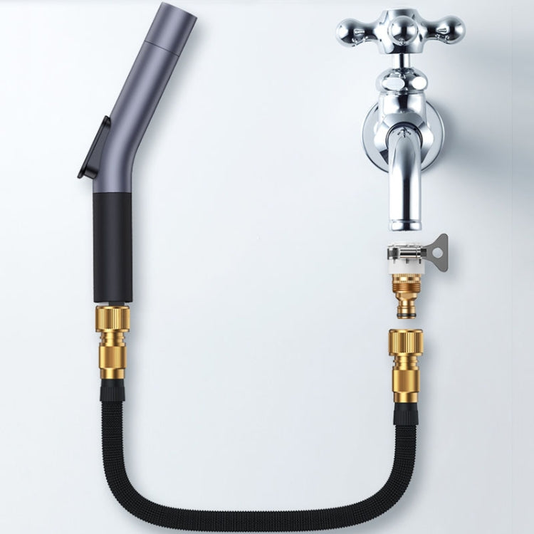 High Pressure Car Wash Water Gun Car Home Dual-Use Tap Water Brushing Car Washing Booster Nozzle Telescopic Hose