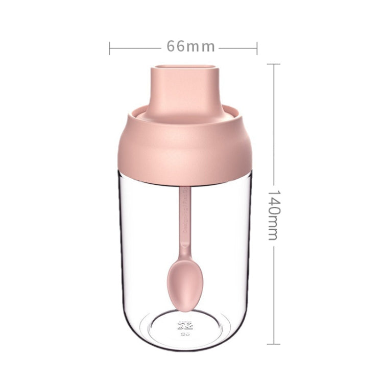 3 PCS Macaron Ribbon Moisture-Proof Lid Spoon One Seasoning Jar Glass Seasoning Bottle with Label, Seasoning Bottle, Honey Bottle, Brush Oil Bottle