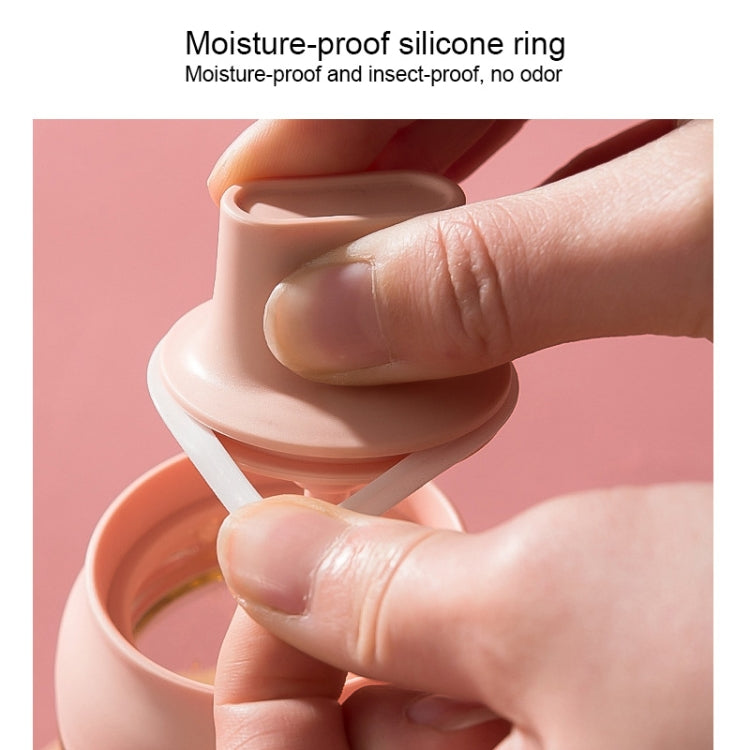 3 PCS Macaron Ribbon Moisture-Proof Lid Spoon One Seasoning Jar Glass Seasoning Bottle with Label, Seasoning Bottle, Honey Bottle, Brush Oil Bottle