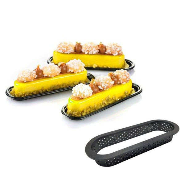 5 PCS Mousse Cake Ring Cheese Tower Ring Mousse Ring Baking Tool, Round, Love, Square, Rectangle, Oval