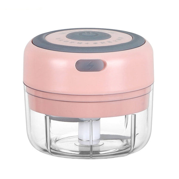 Electrical USB Rechargeable Garlic Mixing Masher Complementary Food Masher Stainless Steel Crushing Garlic Peeling Device Wireless Mini Garlic Cutter