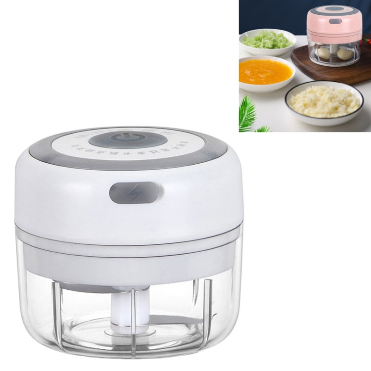 Electrical USB Rechargeable Garlic Mixing Masher Complementary Food Masher Stainless Steel Crushing Garlic Peeling Device Wireless Mini Garlic Cutter