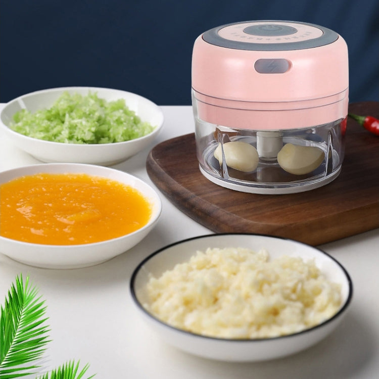 Electrical USB Rechargeable Garlic Mixing Masher Complementary Food Masher Stainless Steel Crushing Garlic Peeling Device Wireless Mini Garlic Cutter