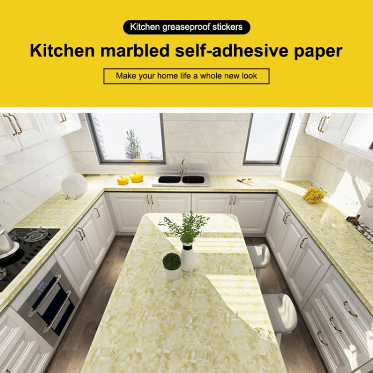 215421210W Marble Pattern Bright Paint Furniture Renovation Self-Adhesive Wall Paper Cabinet Waterproof Film