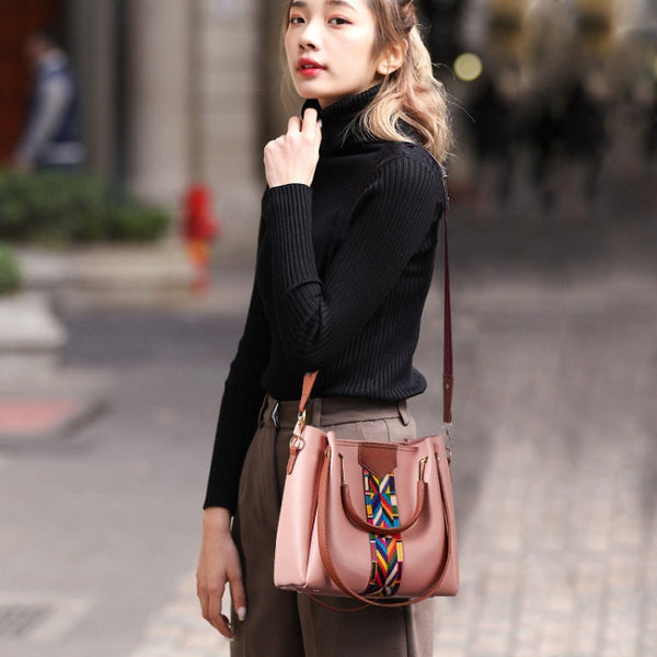 4 in 1 All-Match Messenger Handbag Ladies Fashion Large-Capacity Bag