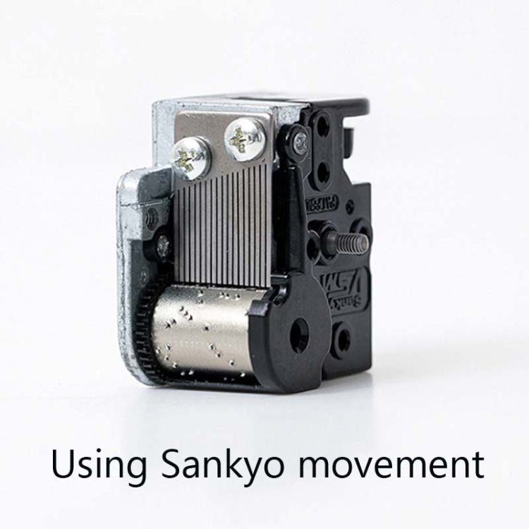 Girl Bedside Lamp Crystal Ball Wooden Base Music Box Charging Glow Rotating Night Light, Random Music