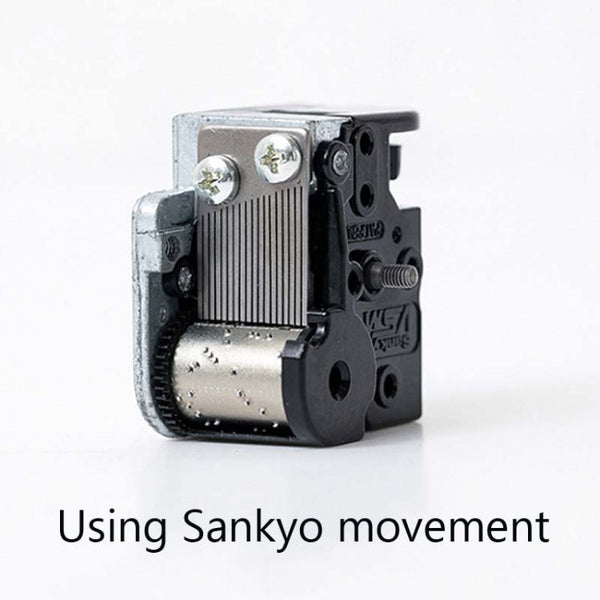 Girl Bedside Lamp Crystal Ball Wooden Base Music Box Charging Glow Rotating Night Light, Random Music