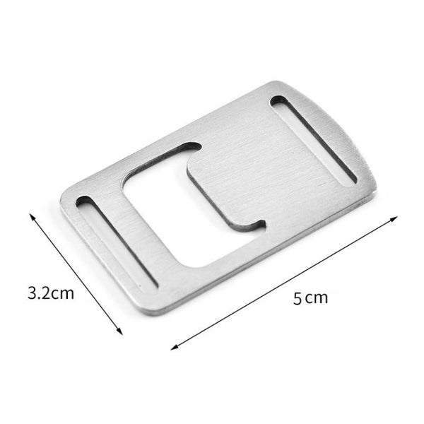 20 PCS Ribbon Bottle Opener Stainless Steel Card Bottle Opener Outdoor Backpack Webbing Buckle Lanyard Bottle Opener, 20 PCS Card