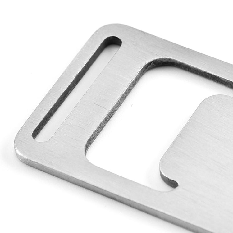 20 PCS Ribbon Bottle Opener Stainless Steel Card Bottle Opener Outdoor Backpack Webbing Buckle Lanyard Bottle Opener, 20 PCS Card