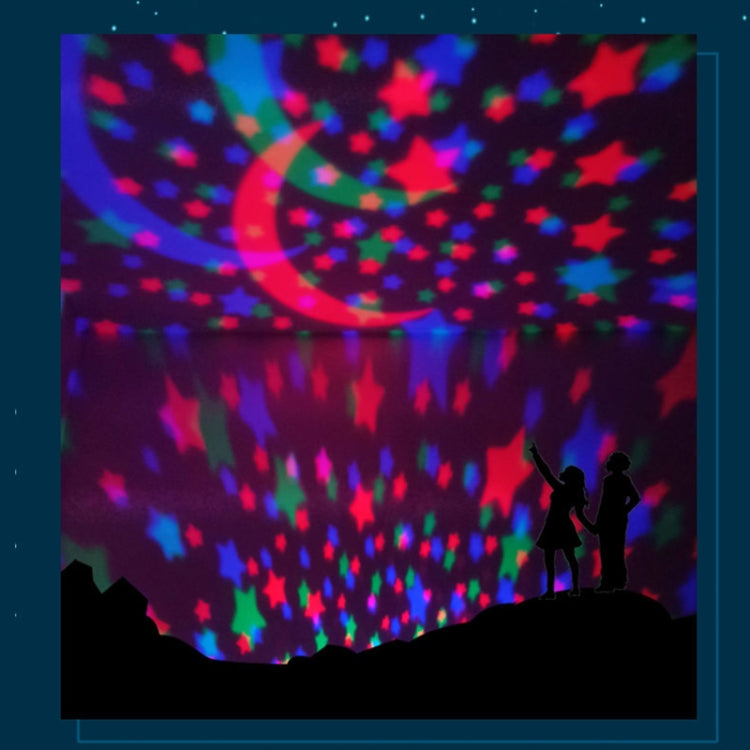 LED Starry Sky Light USB Remote Control Rotating Music Projector Lamp Romantic Starry Night Light