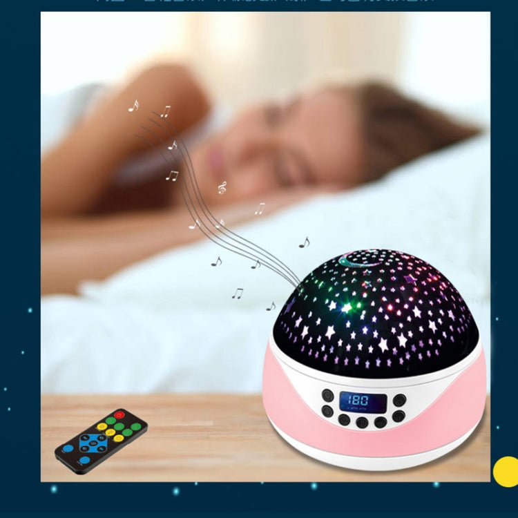 LED Starry Sky Light USB Remote Control Rotating Music Projector Lamp Romantic Starry Night Light