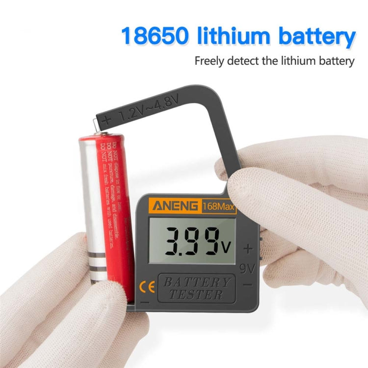 2 PCS ANENG 168MAX Portable Battery Tester High-Precision Battery Power Tester Battery Capacity Tester