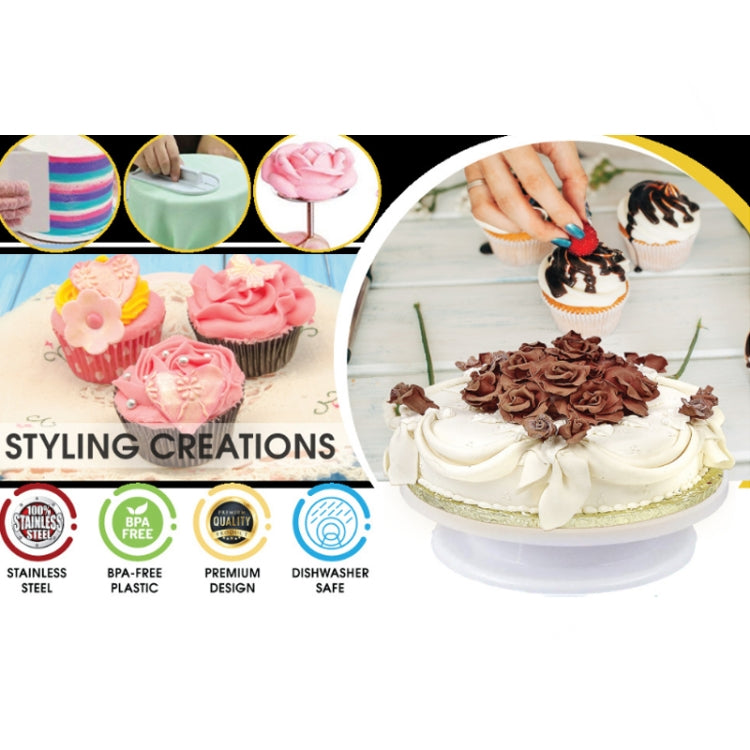 205 in 1 Cake Decorating Turntable Set Cake Decorating Mouth Baking Utensils, 205 PCS/Set