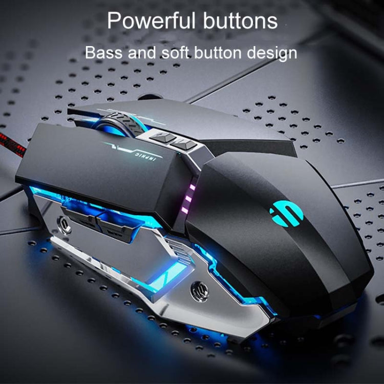 Inphic W-02 6 Keys Home Office Luminous Macro Programming USB Computer Mechanical Game Wired Mouse