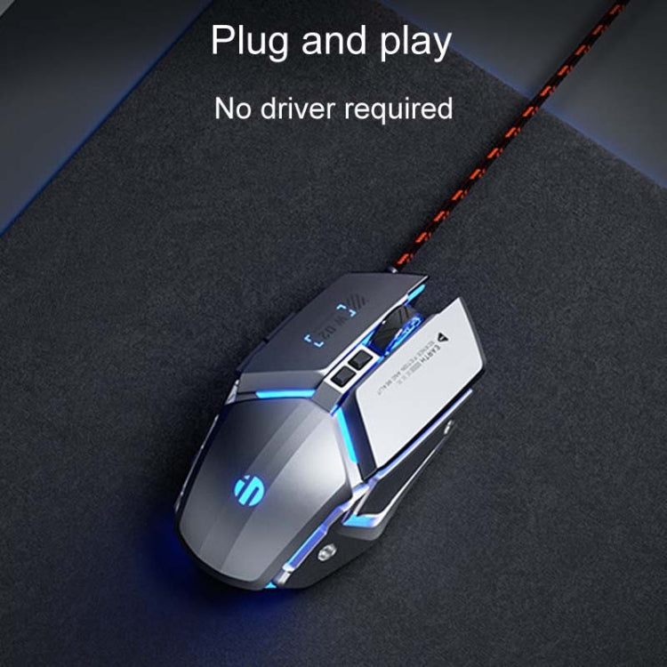 Inphic W-02 6 Keys Home Office Luminous Macro Programming USB Computer Mechanical Game Wired Mouse