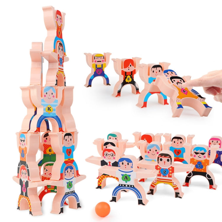 Children Parent-Child Stacking Block Game Balance Acrobatic Troupe Decompression Toy, Hercules, (Clown
