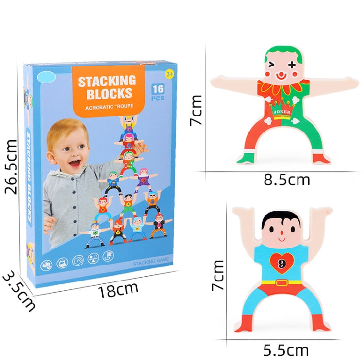 Children Parent-Child Stacking Block Game Balance Acrobatic Troupe Decompression Toy, Hercules, (Clown