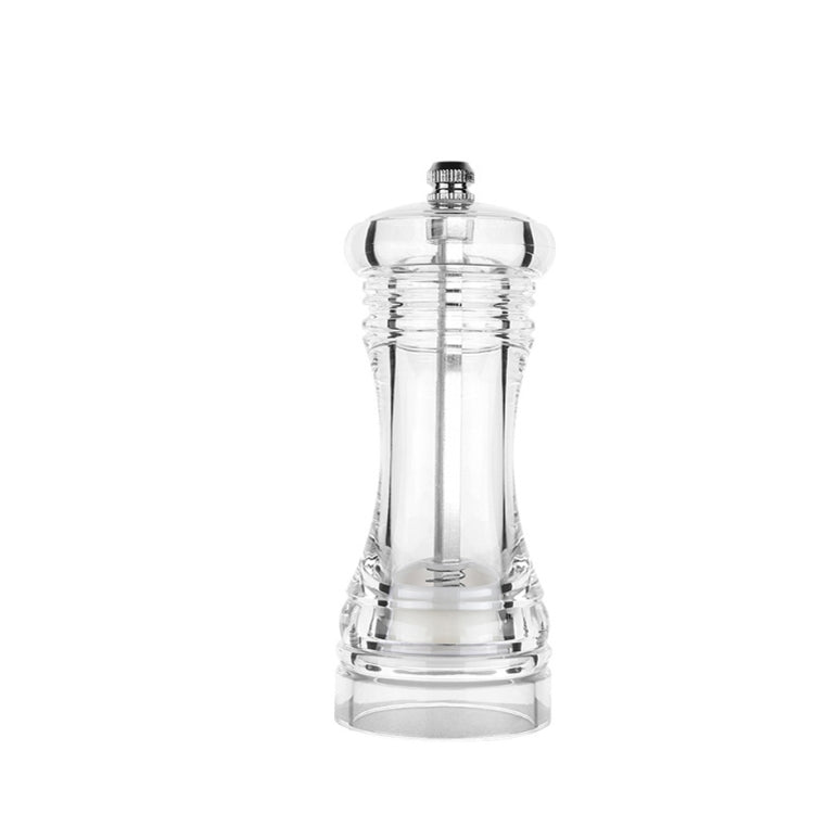 Acrylic Transparent Pepper Grinder Manual Pepper Grinder Ceramic Core Multi-Purpose Seasoning Bottle, 4 Inch, 5 Inch, 6 Inch