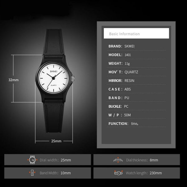 SKMEI 1401 Children Waterproof Watch Student Sports Watch