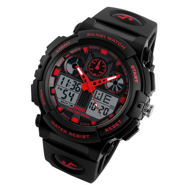 SKMEI 1270 Men Waterproof Dual Display Digital Watch Outdoor Sports Watch