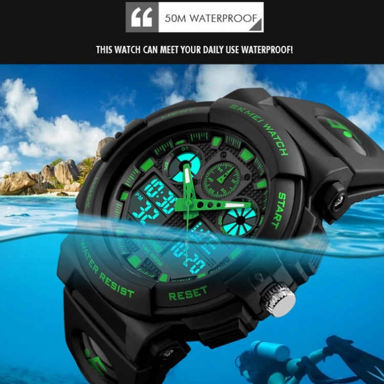 SKMEI 1270 Men Waterproof Dual Display Digital Watch Outdoor Sports Watch
