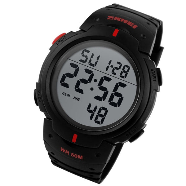 SKMEI 1068 Men Waterproof Outdoor Sports Digital Watch Student Fashion Watch