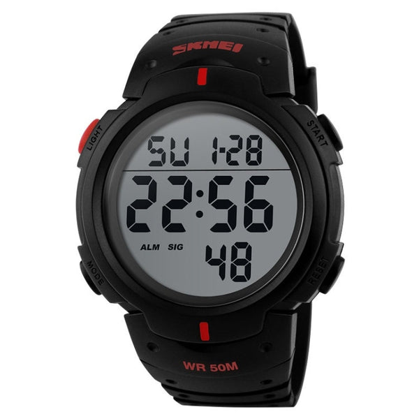 SKMEI 1068 Men Waterproof Outdoor Sports Digital Watch Student Fashion Watch