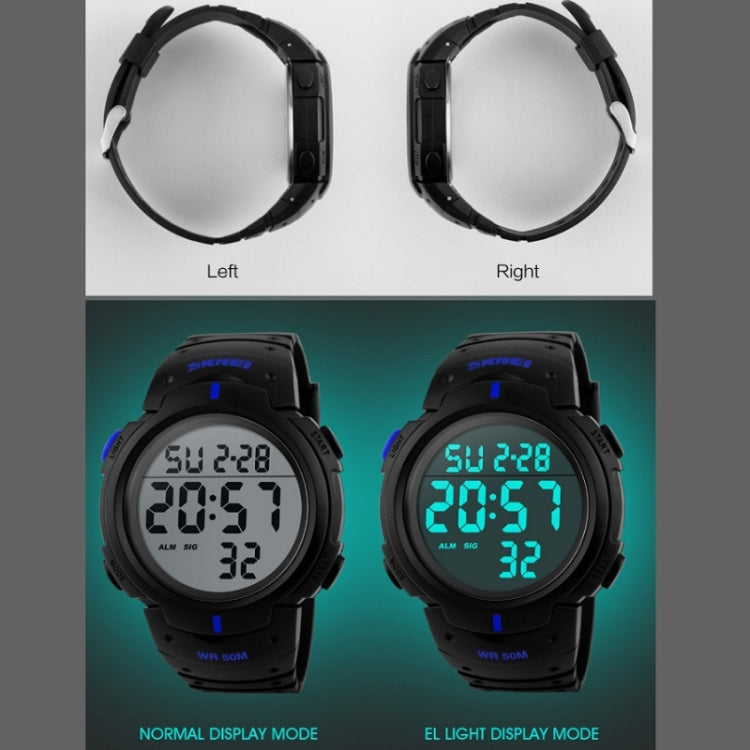 SKMEI 1068 Men Waterproof Outdoor Sports Digital Watch Student Fashion Watch