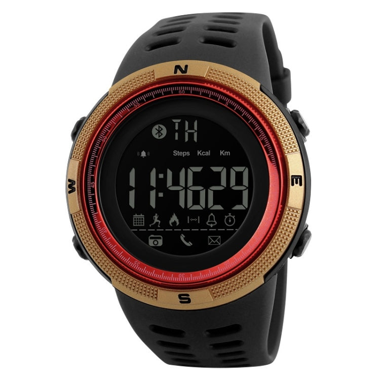 SKMEI 1250 Men Outdoor Waterproof Sports Digital Watch Multi-Function Watch, Black, Coffee/Gold, Gold/Red