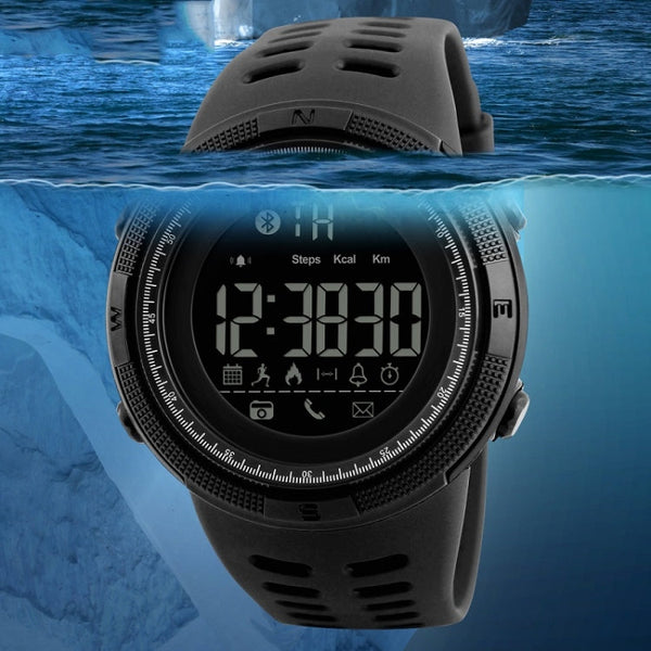 SKMEI 1250 Men Outdoor Waterproof Sports Digital Watch Multi-Function Watch, Black, Coffee/Gold, Gold/Red