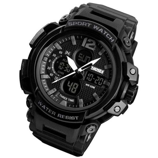 SKMEI 1343 Men Outdoor Sports Waterproof Watch Student Digital Watch