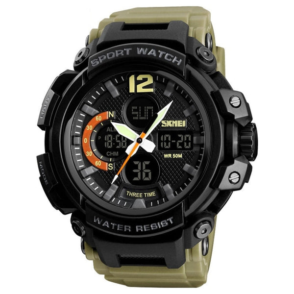 SKMEI 1343 Men Outdoor Sports Waterproof Watch Student Digital Watch
