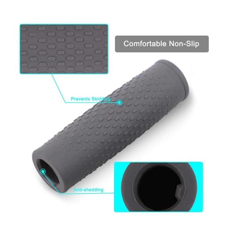 2 Pairs Scooter Accessories Handlebar Rubber Handle Cover For Xiaomi Mijia M365 / M365 Pro, Black, Gray
