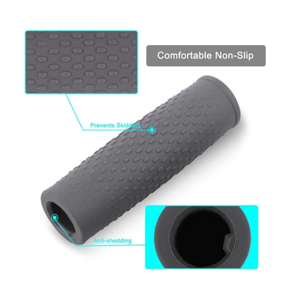 2 Pairs Scooter Accessories Handlebar Rubber Handle Cover For Xiaomi Mijia M365 / M365 Pro, Black, Gray