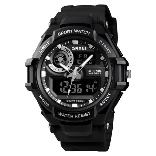 SKMEI 1357 Mens Multifunctional Sports Digital Watch Student Waterproof Watch