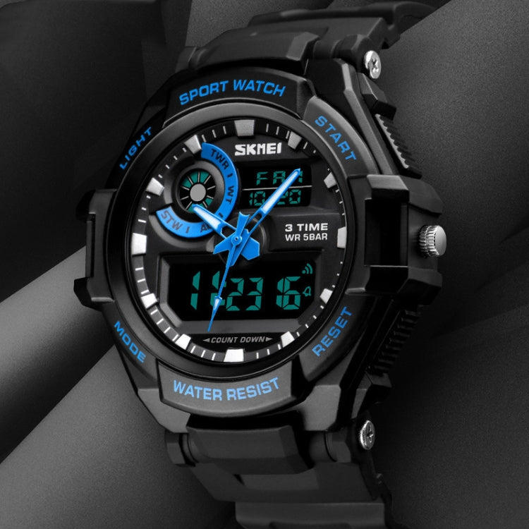 SKMEI 1357 Mens Multifunctional Sports Digital Watch Student Waterproof Watch