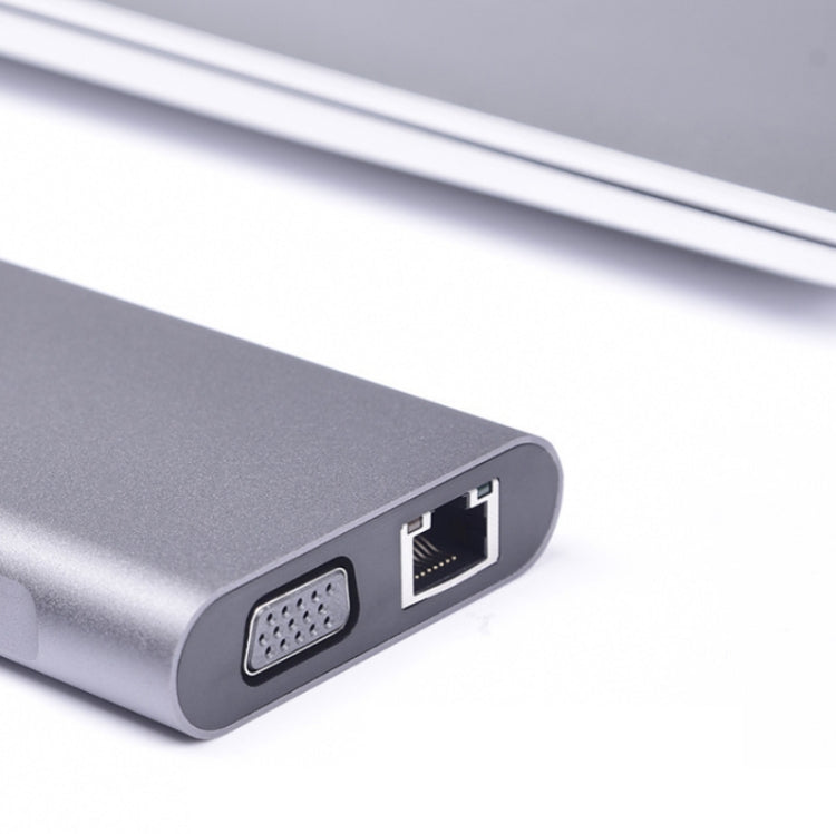 10 in 1 Type-C Multi-Function Docking Station PD Fast Charging HUB, 10 in 1