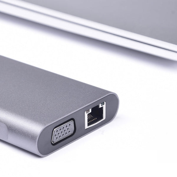 10 in 1 Type-C Multi-Function Docking Station PD Fast Charging HUB, 10 in 1