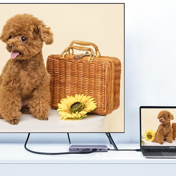 10 in 1 Type-C Multi-Function Docking Station PD Fast Charging HUB, 10 in 1