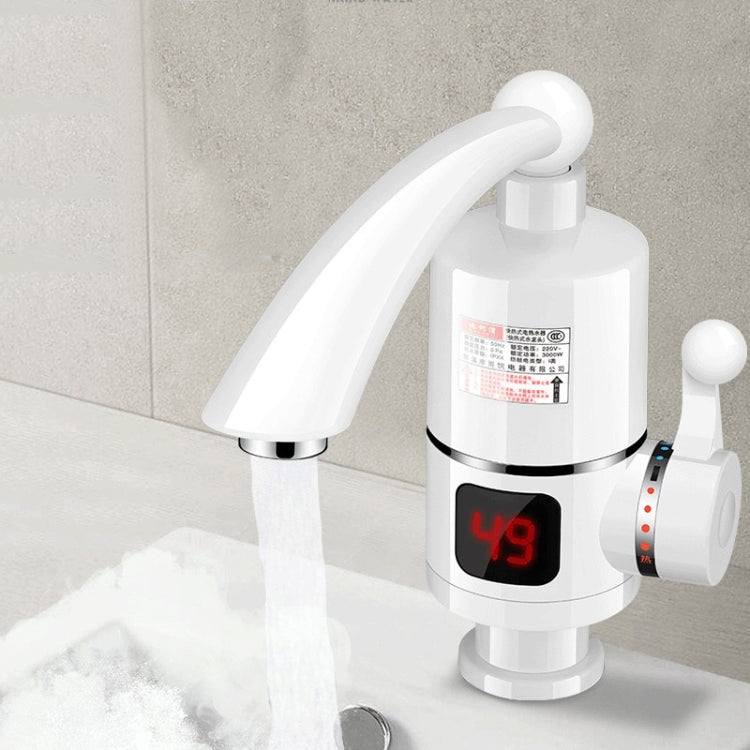 Digital Display Electric Heating Faucet Instant Hot Water Heater EU Plug, Digital Display Horizontal Tube, Digital Display Elbow, Digital Horizontal Tube With Leakage Protection, Digital Elbow With Leakage Protection, Lamp Display Elbow                ...
