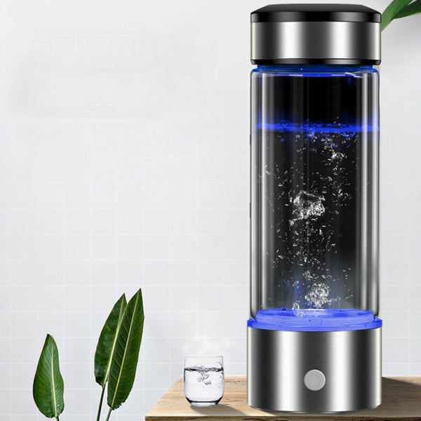 Portable Health Hydrogen-Rich Water Cup High-Concentration Negative Ion Electrolysis Generator, 450ml