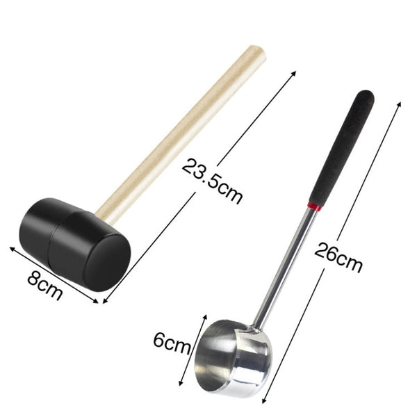 304 Stainless Steel Coconut Opener Tool Coconut Shell Shaving Tool Set, 2 in 1 Coconut Opener