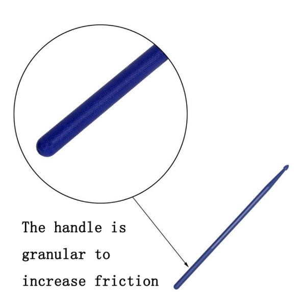 2 PCS Drumsticks Drum Kits Accessories Nylon Drumsticks, Yellow, Light Blue, Black, Light Green, Red, Navy Blue, Dark Green