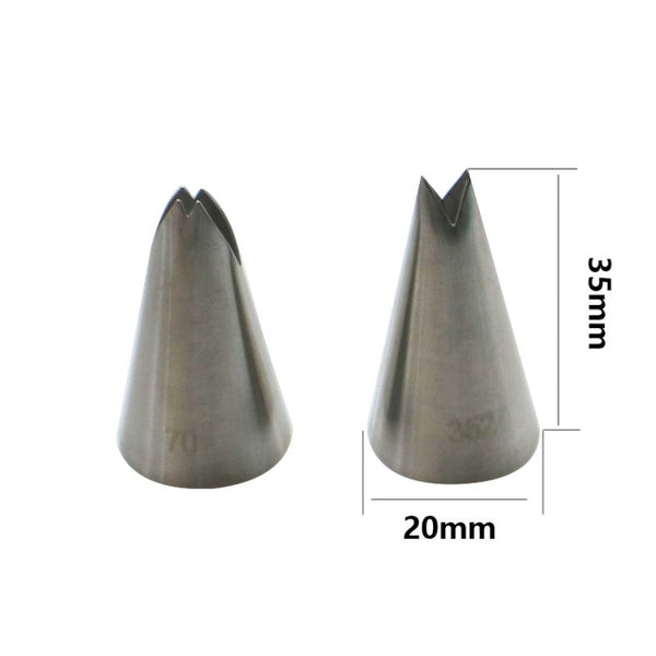 13pcs / Set Pastry Nozzles Coupler Icing Piping Tips Sets Stainless Steel Rose Cream Bakeware, 13 PCS/Set