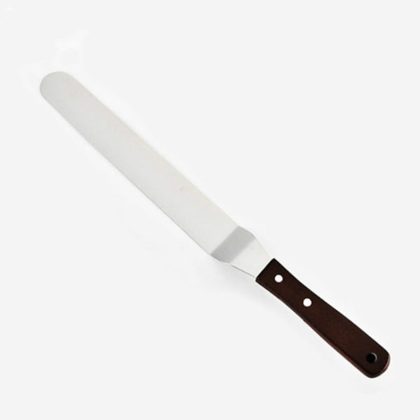 Wooden Handle Spatula Baking Stainless Steel Cake Straight Knife