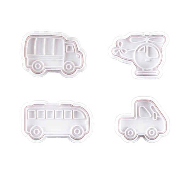 3 Sets Plastic Decorative Biscuit Mold Transportation Tool Series Biscuit Spring Mold, A, B
