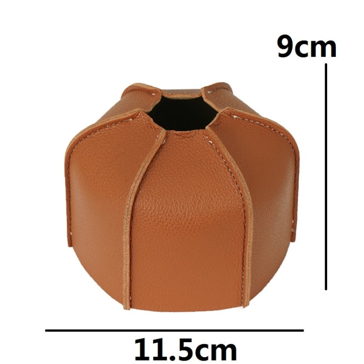 Outdoor Camping Flat Gas Tank Leather Case Camping Steam Lamp Fuel Tank PU Protective Cover, For 230g Gas Tank, For 450g Gas Tank