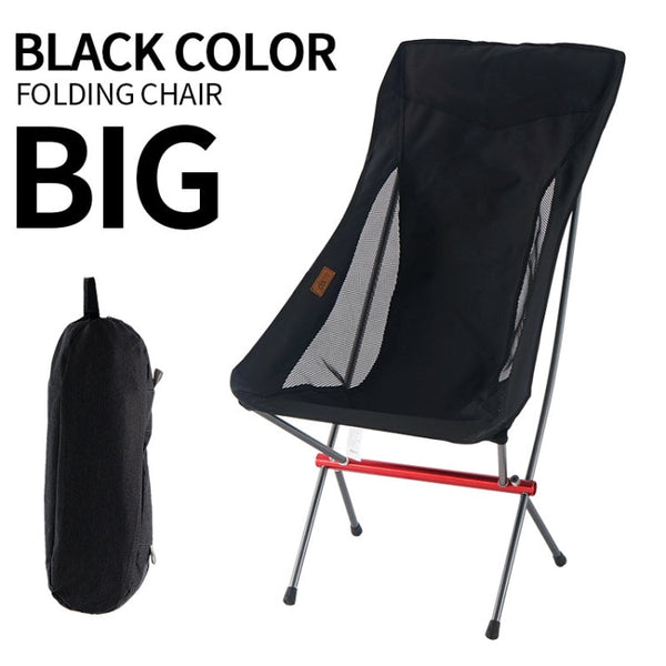CLS Outdoor Folding Chair Heightening Portable Camping Fishing Chair