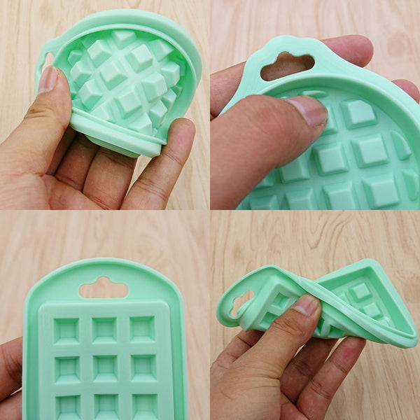 5 in 1 Food Grade Silicone Waffle Mold Kitchen Cake Set Baking Supplies, Red, Green, Beige, Pink